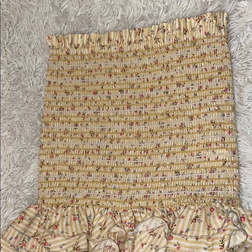 Petersyn Yellow Barrett Ruffle Skirt Size Xs - Picture 4 of 10